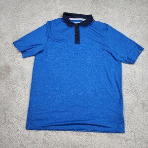 KJUS Savin Structure Polo T-Shirt Mens Size Medium 50 Blue Golf Performance USA